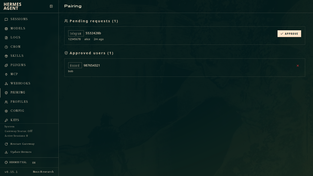 Official pairing page