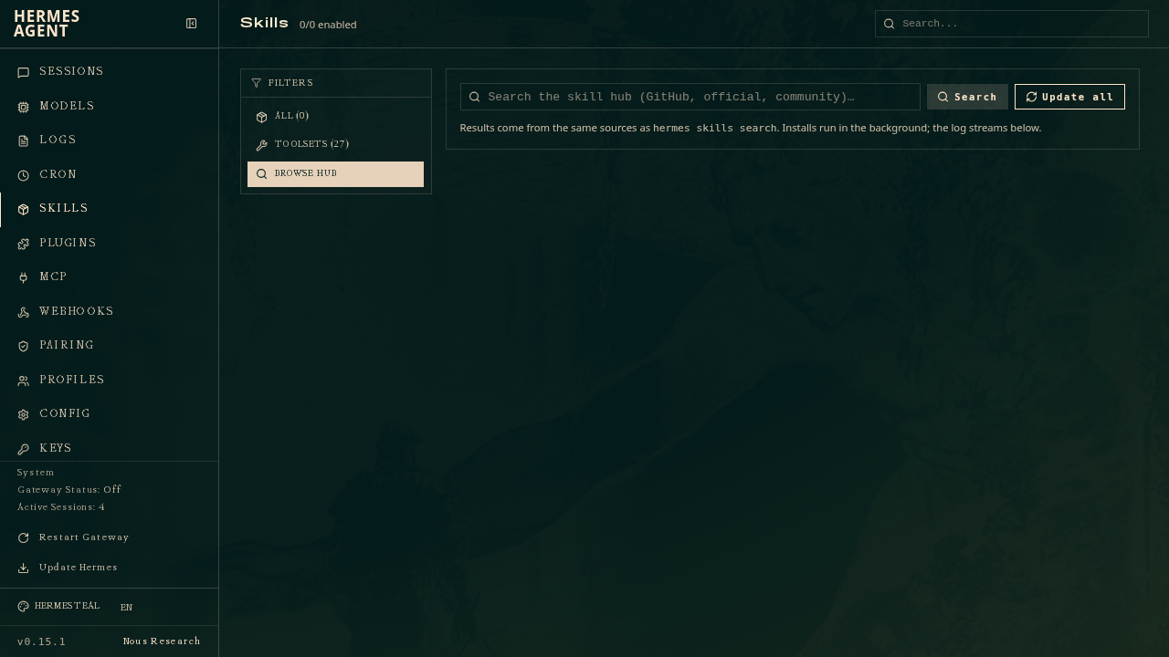 Official skills hub
